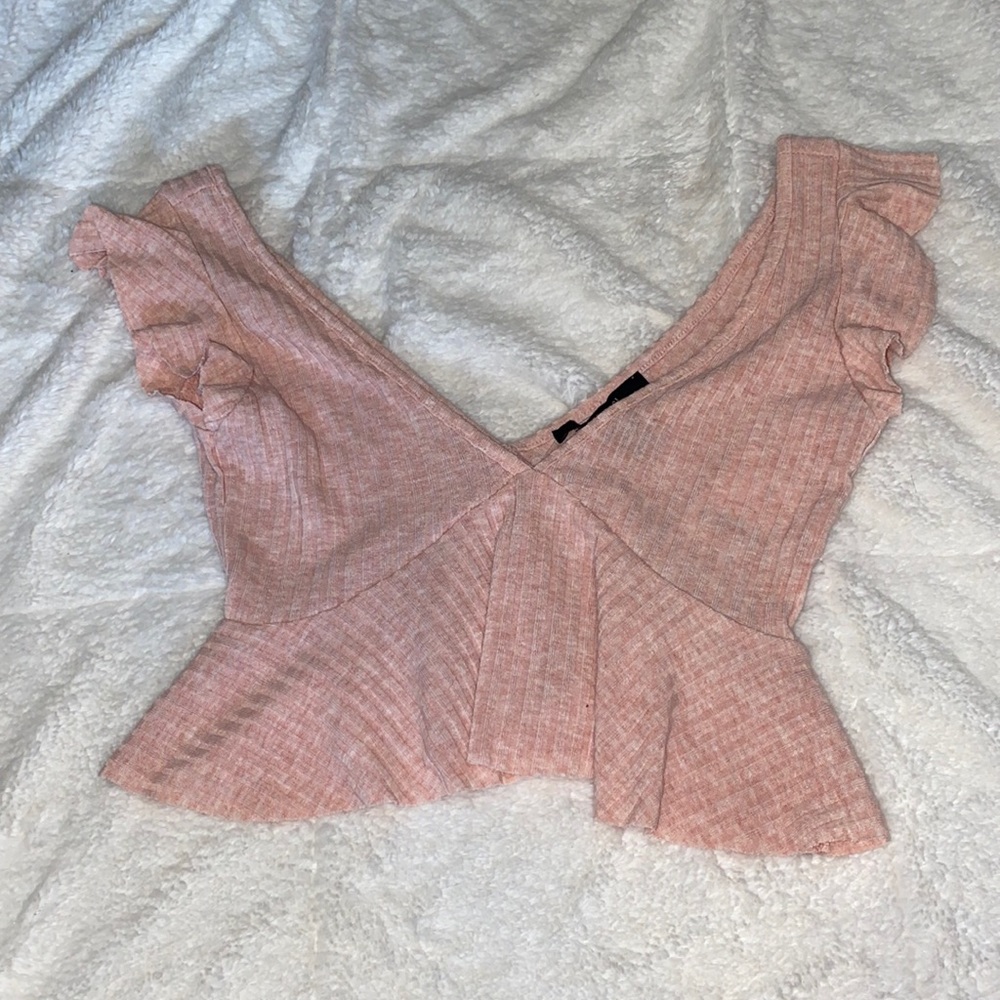 Pink crop top